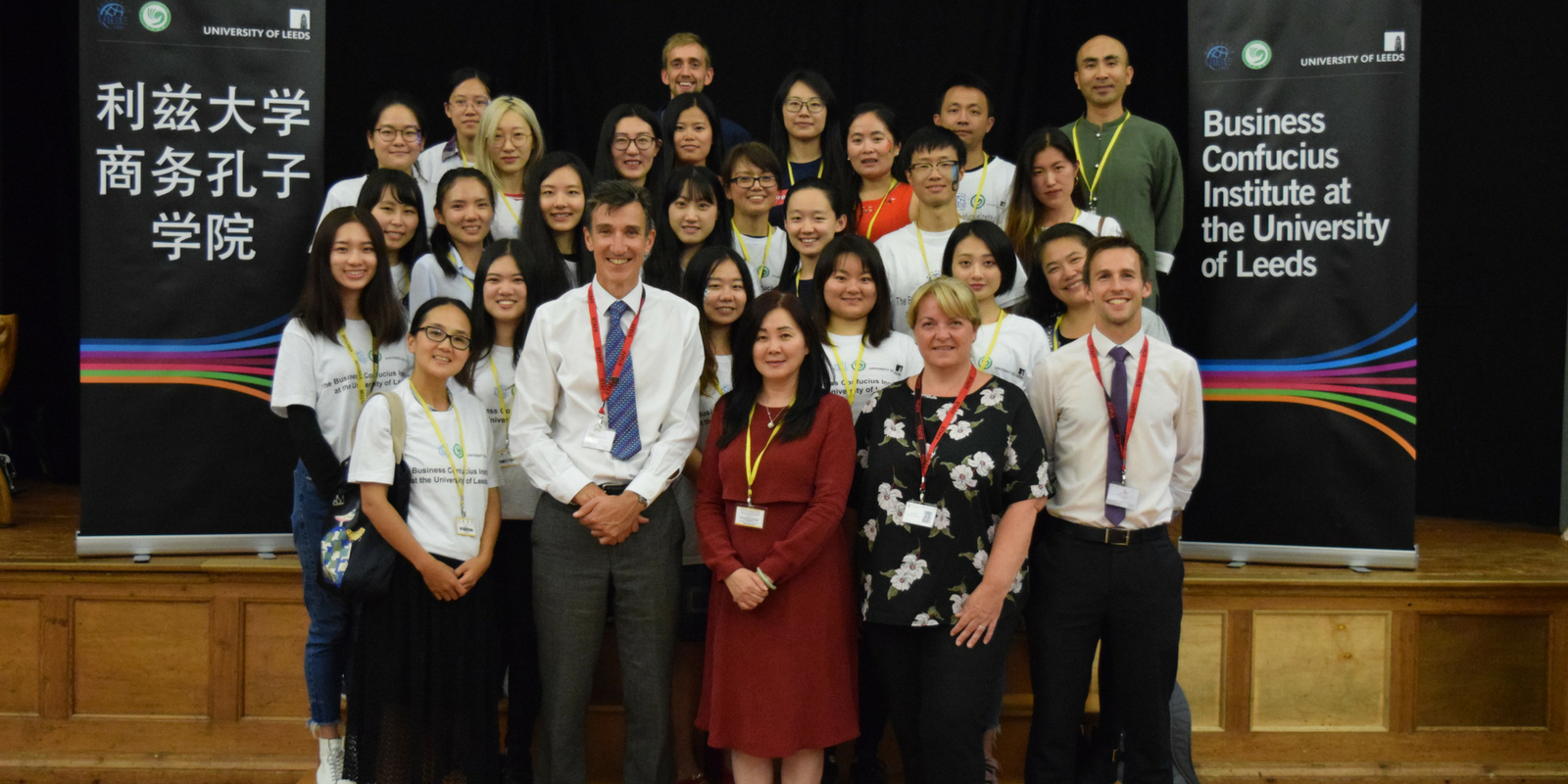 Group of staff and volunteers from Harrogate Grammar School China Day event