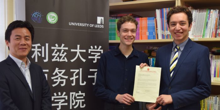 Leeds students receive letter of congratulations from the Chinese Consul-General